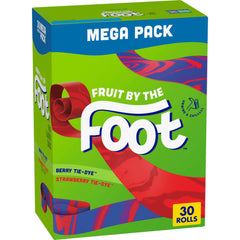 Fruit by the Foot front package showing 30-count box and colorful branding benefits packing convenience