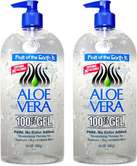 Fruit of the Earth close-up gel texture demonstrating cooling, hydrating application