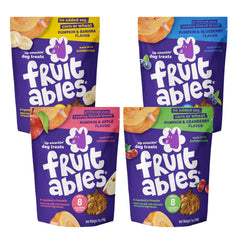 Fruitables front packaging showing pumpkin and apple flavor, clear benefit of variety