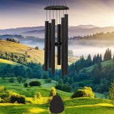 FSVGYY front view of 32-inch wind chime showing modern profile and deep tone