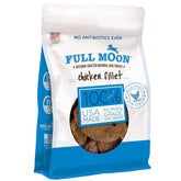 Full Moon front packaging showing 48 oz bag and human-grade claim