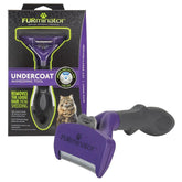 FURminator front view of the long-hair cat deShedding tool showing professional finish and ease