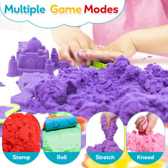 FURWEY child sculpting a dinosaur with sand showing imaginative play benefits
