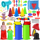 FUSPWEAO front pack showing full 77-piece field day kit and easy transport benefit