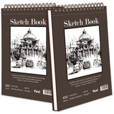 Fuxi front cover of 9x12 sketchbook showing compact protection and portability