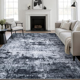 FXRHLP front view of 5x7 rug showing modern abstract design and warmth
