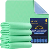 FYGRIP front pack view showing four folded 36x36 pads and packaging benefit protection