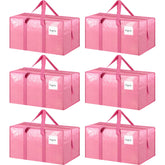 FYGRIP front view of pink large moving bag showing capacity and durable design benefit