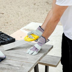 G & F rubberized cuff detail blocking debris and improving safety