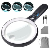 GABORISH front view showing large 5.2-inch lens and ergonomic handle for comfortable use