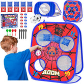 Gadetouq spider board front view showing colorful design and numbered holes for learning