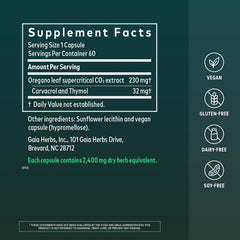 Gaia Herbs capsules close-up showing smooth vegan capsule texture and convenience