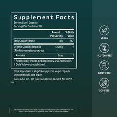 Gaia Herbs capsule close-up highlighting clean vegetable capsule
