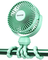 Gaiatop front view clipped on stroller providing directed airflow
