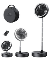 Gaiatop front view of pedestal fan showing controls and stable base for versatile cooling
