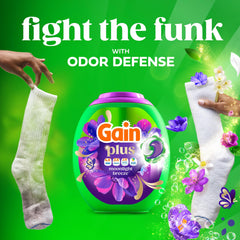 Gain pod dissolving in water demonstrating fast release and cleaning