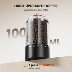 Gaivis grinder LED illuminated seasoning for precise results in dim lighting