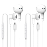 galawelly front packaging showing two USB‑C earbuds and features for easy shopping