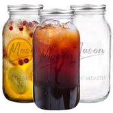 Galssmagic front view of three jars showing capacity and clean design for organized storage