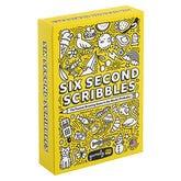 Gamely box front showing Six Second Scribbles cover and quick-play benefit