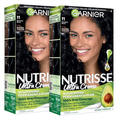 Garnier front packaging showing kit and color name with clear benefits