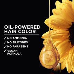 Garnier Olia developer bottle and colorant tube ready to mix