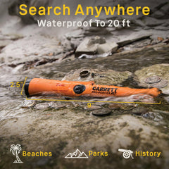 Garrett Pro-Pointer AT molded ruler and lanyard loop for quick depth checks and secure carry