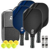 GARYE four paddles front view showing design and USAPA label for match readiness