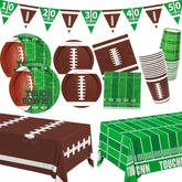 Gatherfun front packaging showing full football party kit and easy setup