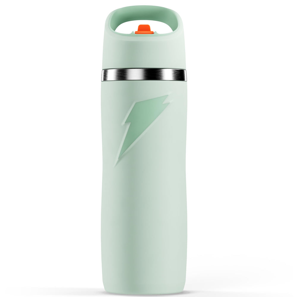 Gatorade Overtime front view showing sage color and brand, clear identification benefit