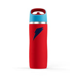 Gatorade Overtime front view showing red and blue finish and logo, durable design benefit