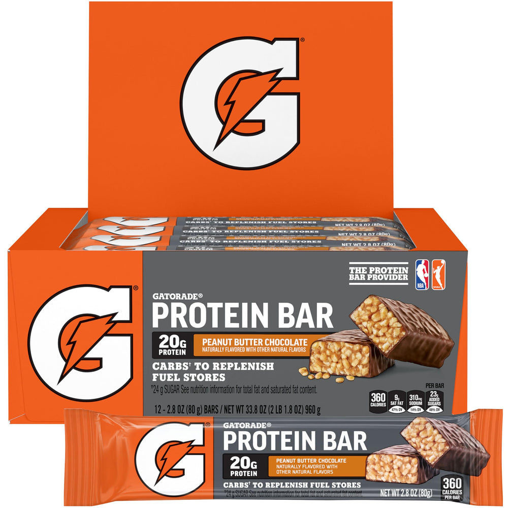 Gatorade recover bar front packaging showing product and flavor benefits