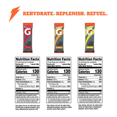 Close-up of a Gatorade powder stick highlighting single-serve portability
