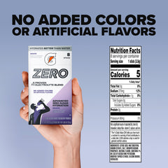 Close-up of a single Gatorade Zero stick highlighting portable, mess-free dosing