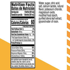 Gatorlyte side label detail listing five electrolytes and lower sugar