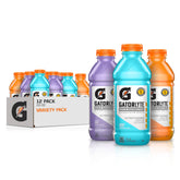 Gatorlyte front packaging 12‑pack showing variety and convenience