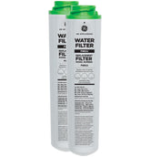 GE replacement filters front packaging showing product and compatibility benefit