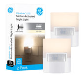 GE plug-in night light front view showing compact design and soft illumination benefit