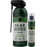 Gear Hugger front packaging showing both bottles and eco benefits