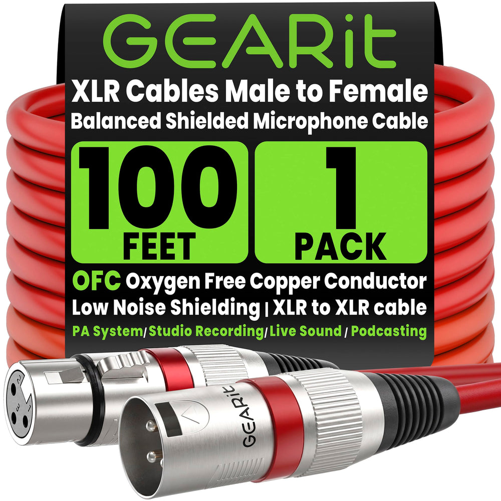 GEARit front view of XLR connectors showing secure connections and reliability