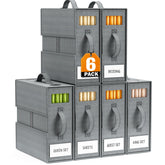 GeeBom front view of six organizers showing neat stacking and easy selection