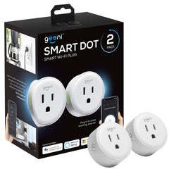 Geeni Dot Plug front view showing compact design and single outlet benefit