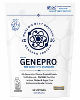 GENEPRO GEN. 3 front packaging showing powder container and benefits