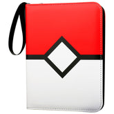 Generic card binder front view showing brand and secure zip closure benefit