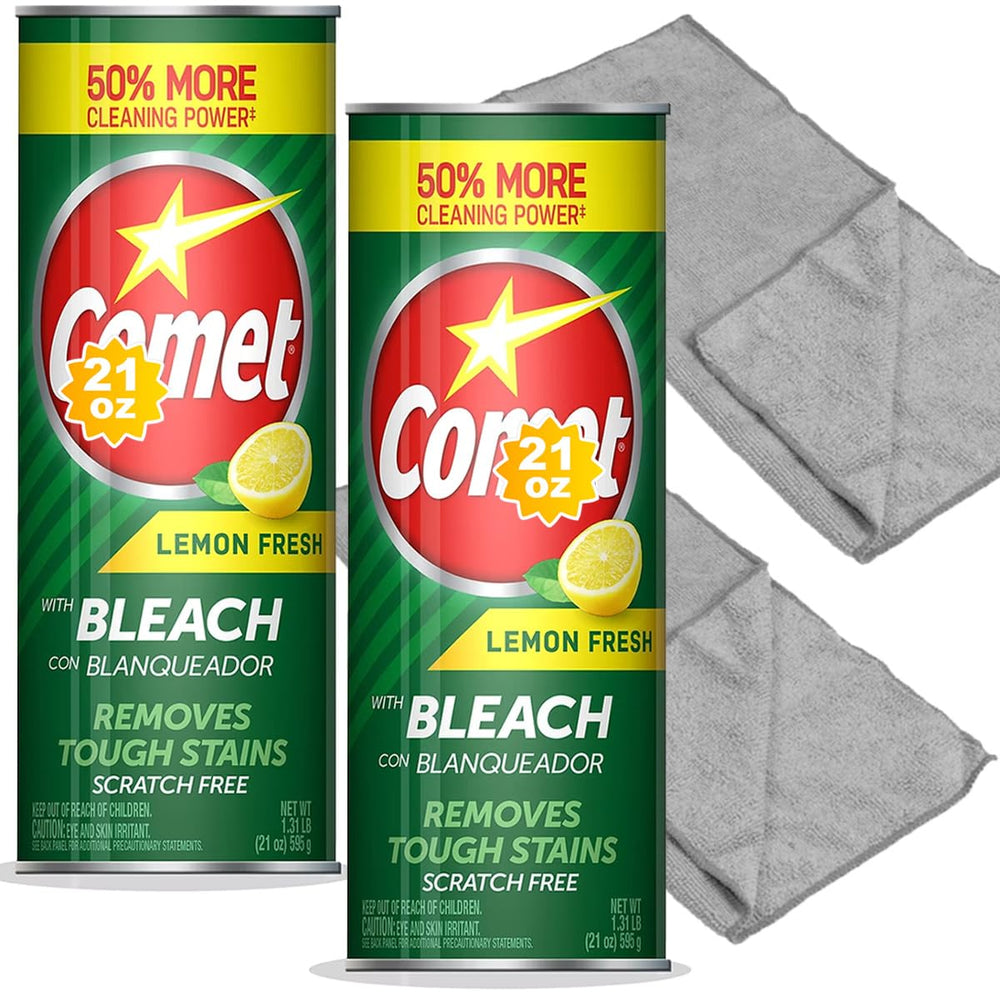 Generic lemon powder cleanser front packaging showing label and size for cleaning power