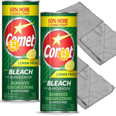 Generic lemon powder cleanser front packaging showing label and size for cleaning power
