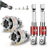 Generic adjustable socket front packaging showing included pieces and benefit of compact kit
