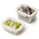 GENICOOK front packaging view showing two glass produce containers and benefits