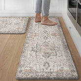 GENIMO front view showing two gray-taupe mats and stylish protection