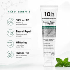 Genvyne tube close-up label highlighting 10% nano hydroxyapatite